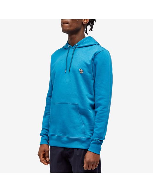 Paul Smith Blue Zebra Popover Hoodie for men