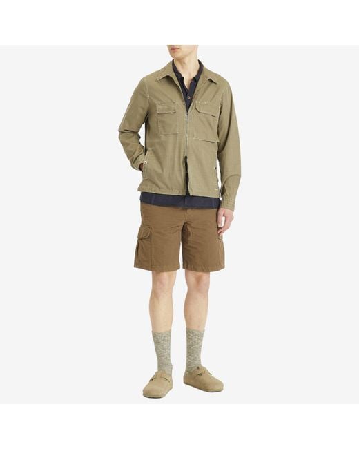 Paul Smith Green Zip Front Pocket Overshirt Jacket for men