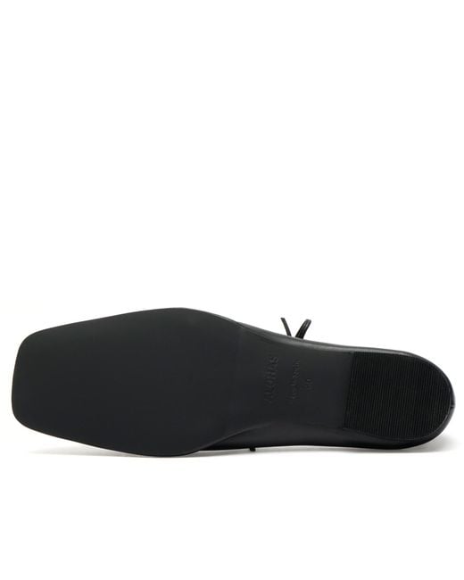 Alohas Black Sway Leather Ballet Flats