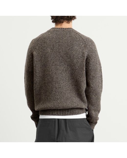 A.P.C. Gray Crew Neck Jumper for men