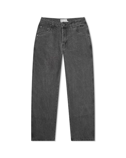 Dime Gray Classic Relaxed Denim Pants for men