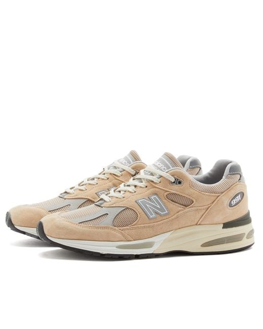 New Balance White U991Be2 Sneaker Made