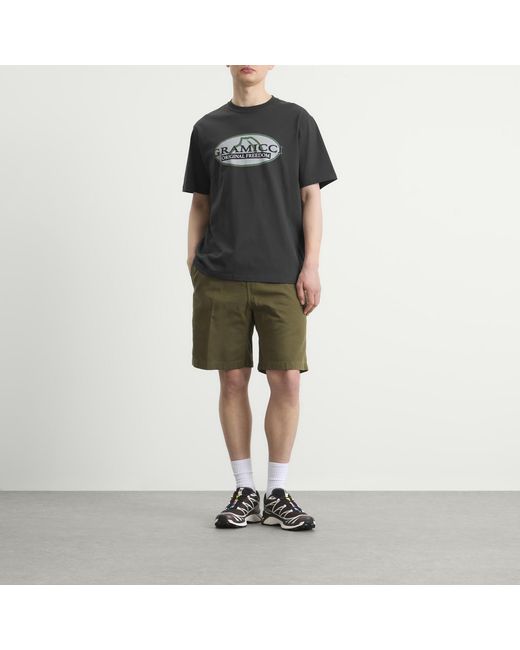 Gramicci Black Half Dome T-Shirt for men