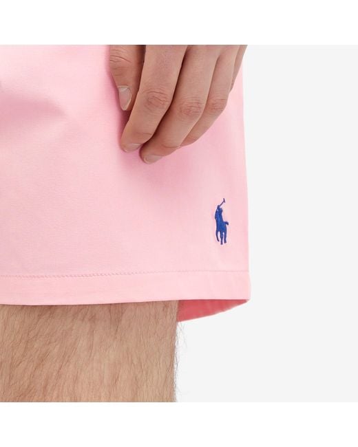 Polo Ralph Lauren Pink Traveller Swim Shorts for men
