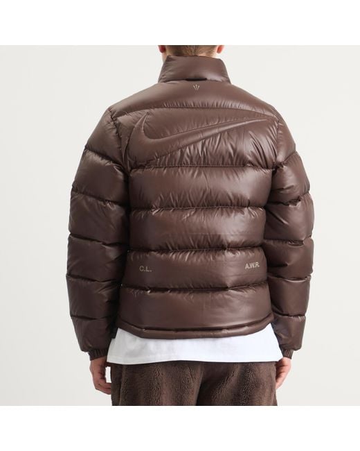 Nike Brown X Nocta Cardinal Stock Puffer Jacket for men