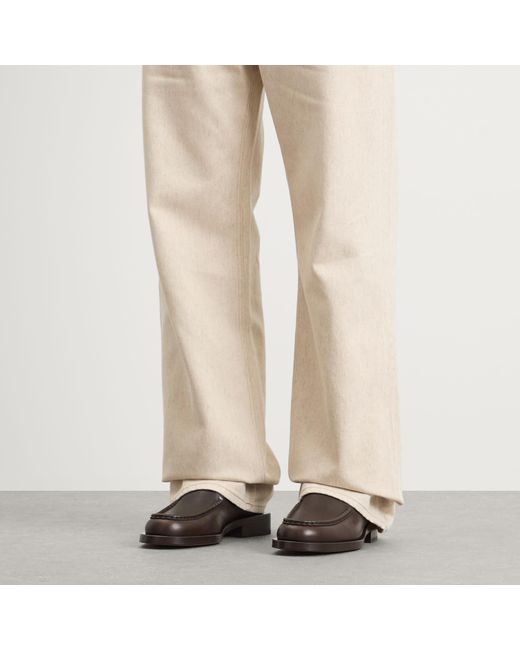 Jacquemus Brown Leather Loafer for men
