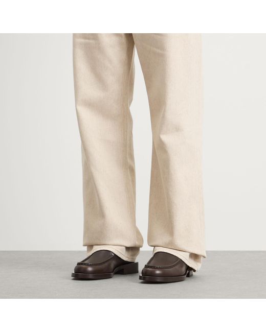 Jacquemus Brown Leather Loafer for men