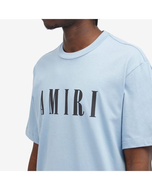Amiri Blue Core Logo T-Shirt for men