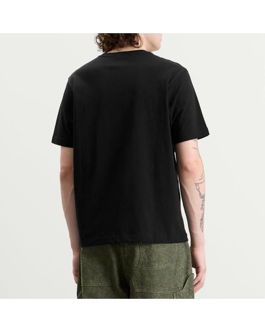 Dime Black Classic Small Logo T-Shirt for men
