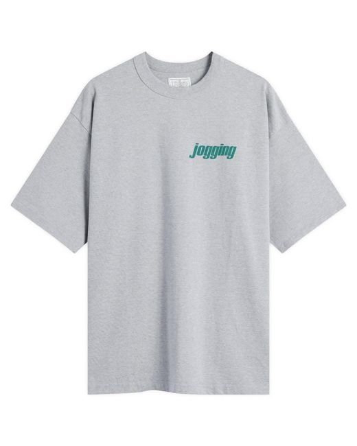 Unlikely Dry Goods Gray Authentic Jogging T-Shirt for men