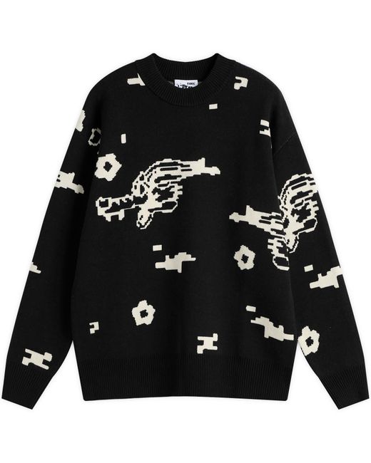 Pawa Speed Sports Black Digi Doggo Knit Sweater for men