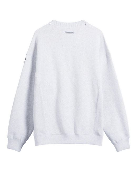 Adidas White Eqt Crew Sweatshirt