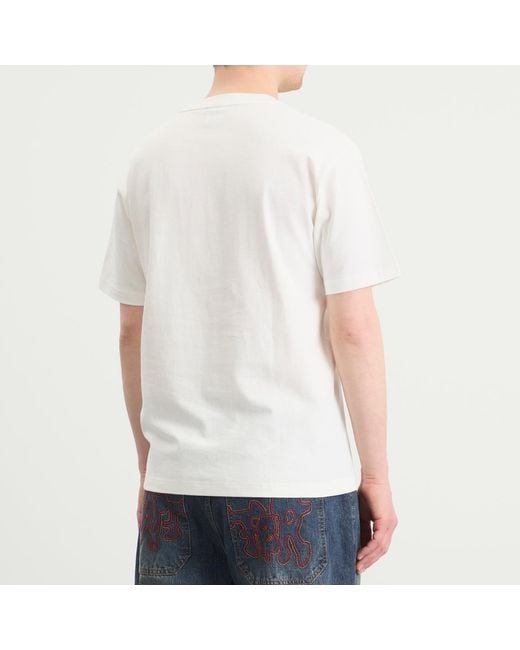 New Balance White Nb Athletics Premium Logo Relaxed T-Shirt for men