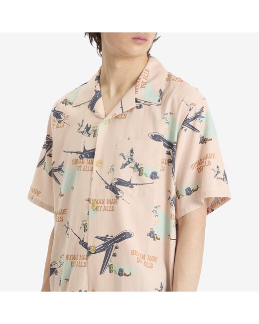 Human Made Natural Aeroplane Vacation Shirt for men