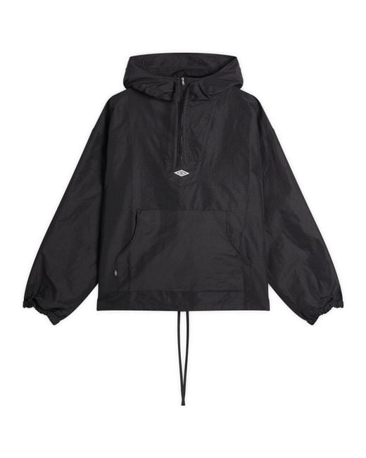 Umbro by Slam Jam Black Micro Check Mask Anorak for men