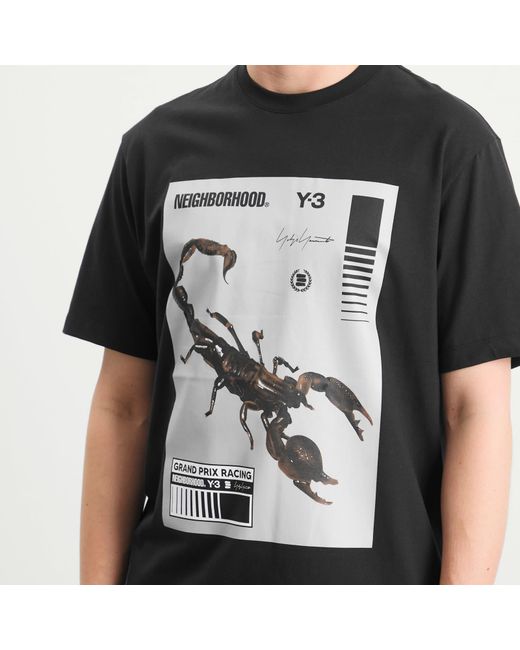 Y-3 Black X Nbhd Logo T-Shirt for men