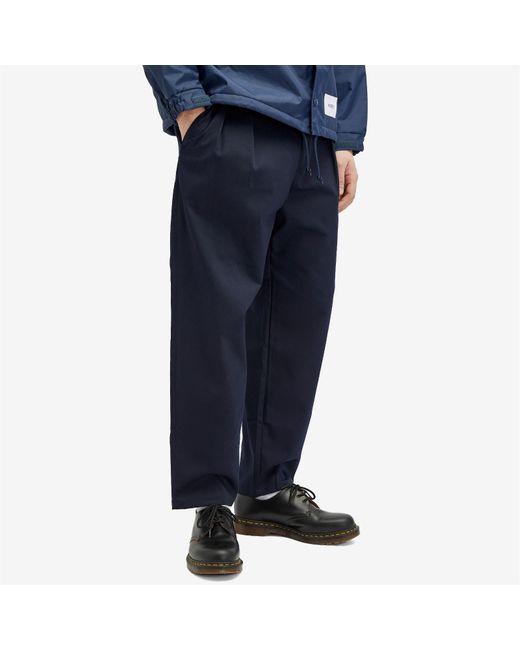 WTAPS 16 Double Pleat Trousers in Blue for Men | Lyst