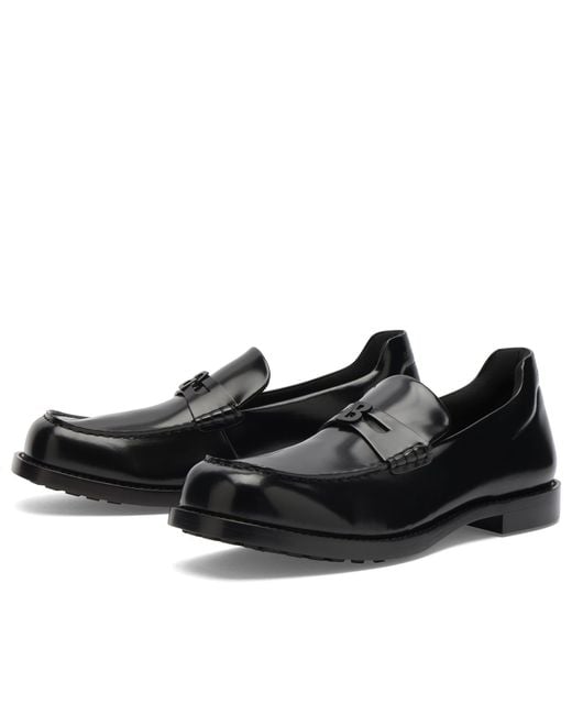 Balenciaga Black Leather Loafer for men