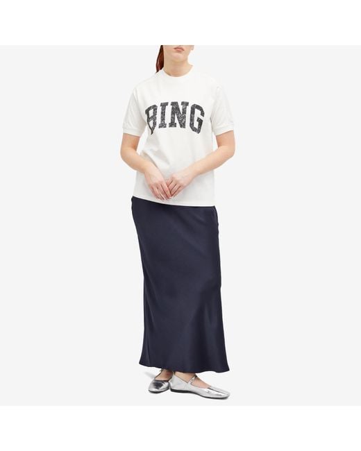 Anine Bing White Jaylin T-Shirt