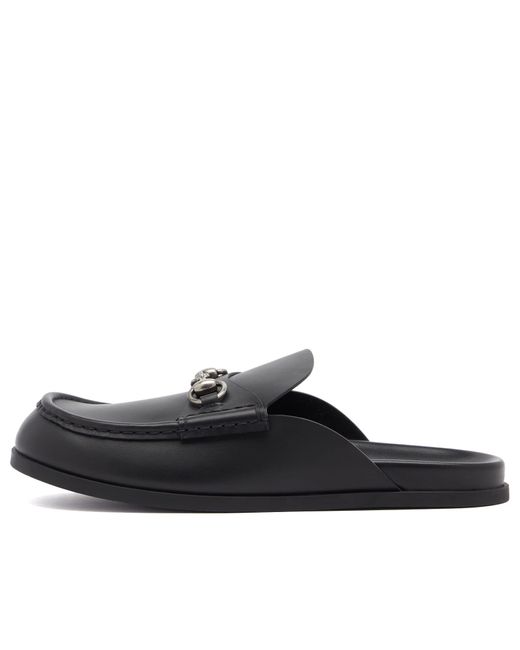 Gucci Black Rhein Horse Bit Mule for men