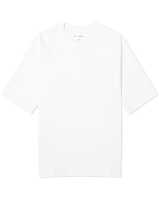 Goldwin White Oversized Pocket T-Shirt for men