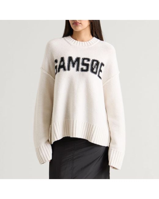 Samsøe & Samsøe White Sakeiku Samsøe Sweater