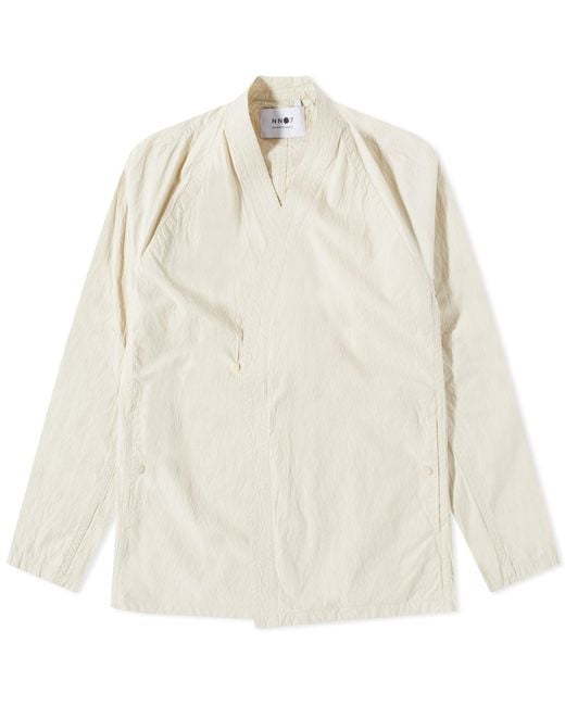 NN07 White Kotaro Kimono Jacket for men