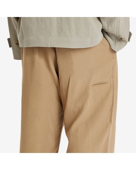 Merely Made Brown Wide String Pants for men