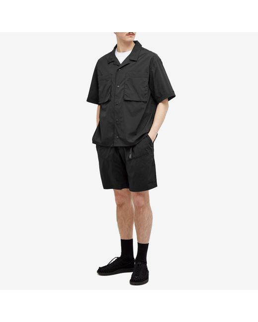 Wild Things Black Short Sleeve Camp Shirt for men