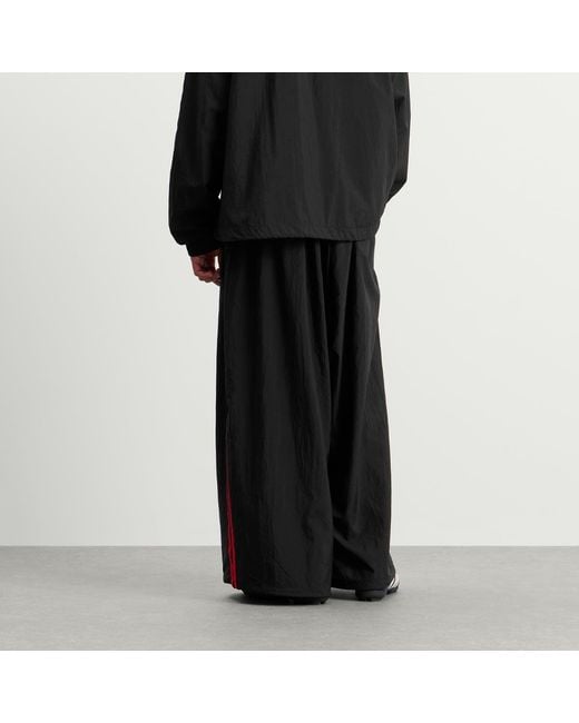 Y-3 Black Gradient Stripes Wide Leg Trousers for men