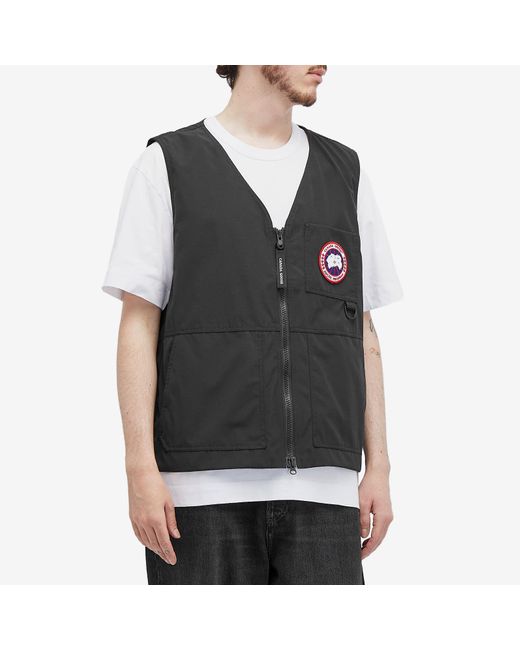 Canada Goose Black Canmore Vest for men