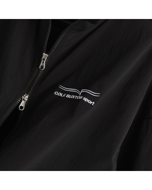 Cole Buxton Black Sport Track Jacket for men