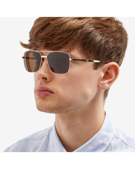 Gucci Brown Eyewear Gg1441S Sunglasses for men