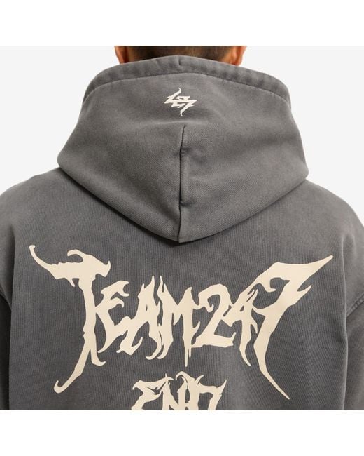 Represent Gray End. X 'Platinum' Oversized Hoodie for men
