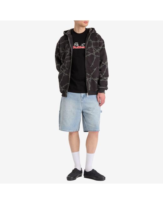 Butter Goods Blue Weathergear Denim Shorts for men