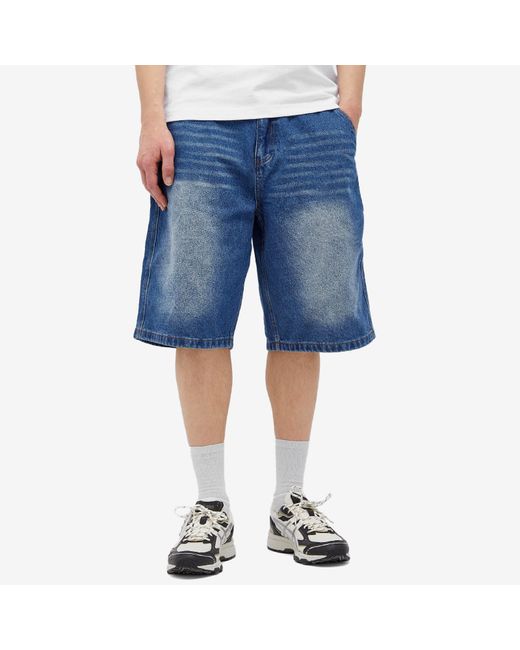 LO-FI Blue Activate Denim Shorts for men