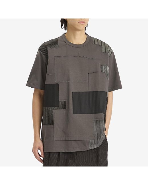 Junya Watanabe Gray Patchwork T-Shirt for men