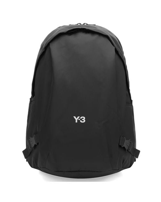 Y-3 Black Logo Backpack for men