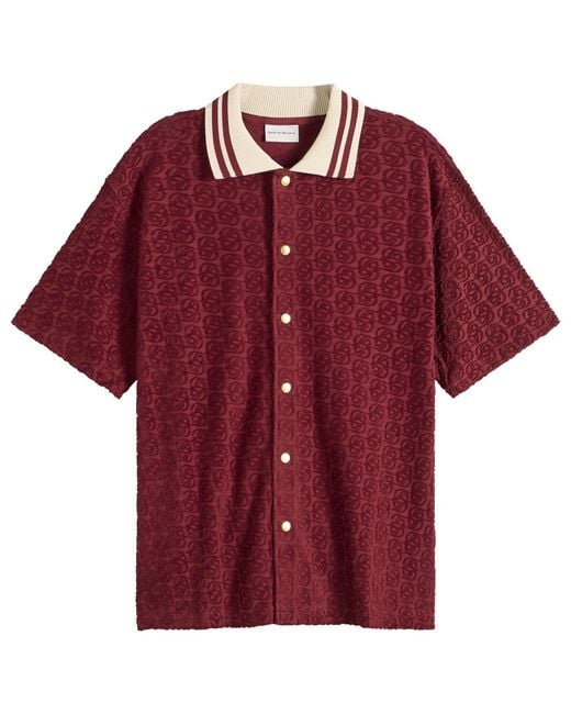 Drole de Monsieur Red Monogram Shirt for men