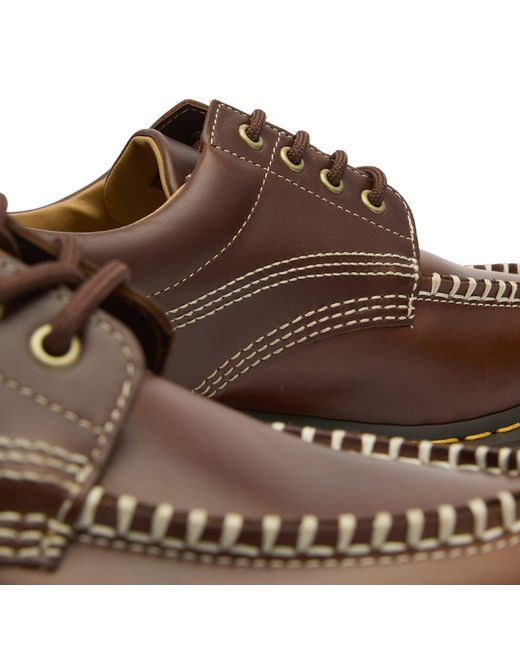 Dr. Martens Brown Lowell Leather Shoe for men