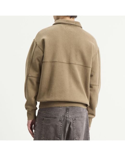 Heresy Green Quarter Zip Sweatshirt for men