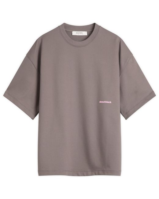About Blank Brown Box Logo T-Shirt for men