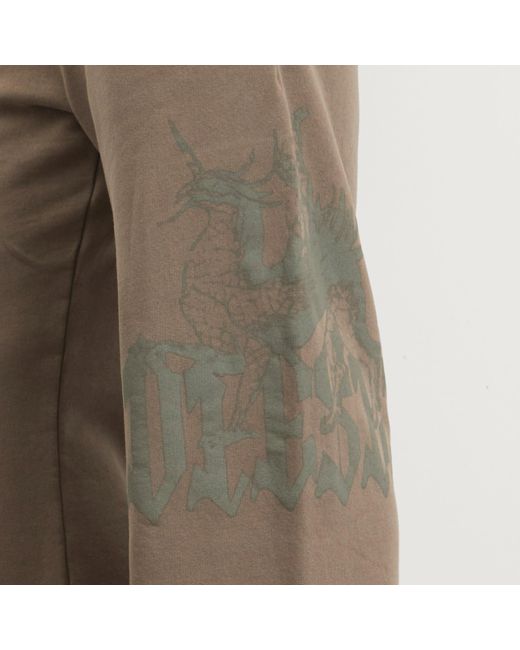 DIESEL Brown Gro Wide Leg Sweatpants for men