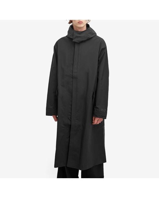 Y-3 Gore-Tex Parka Jacket Coat in Black for Men | Lyst