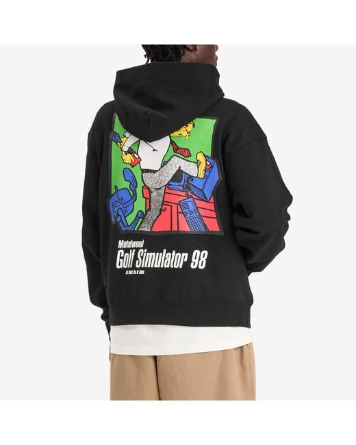 METALWOOD STUDIO Black Simulator 98 Hoodie for men