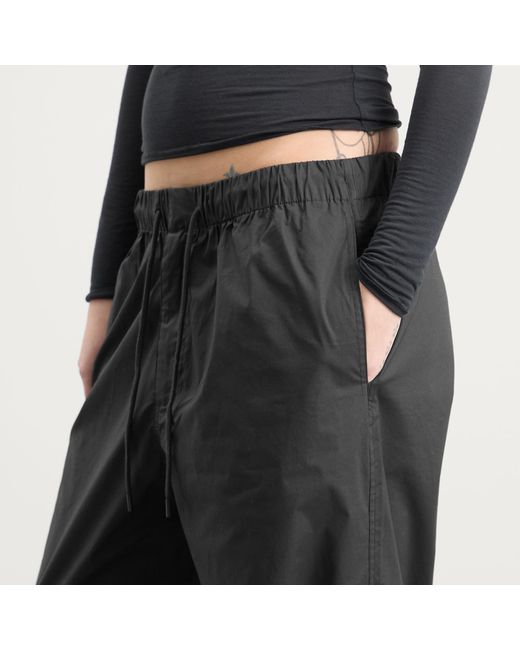 Skims Black Sateen Oversized Cargo Pants
