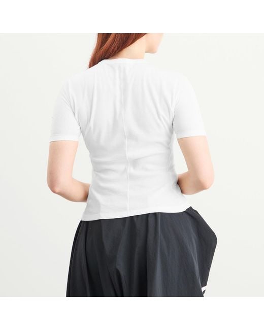 Y-3 White Fitted Top