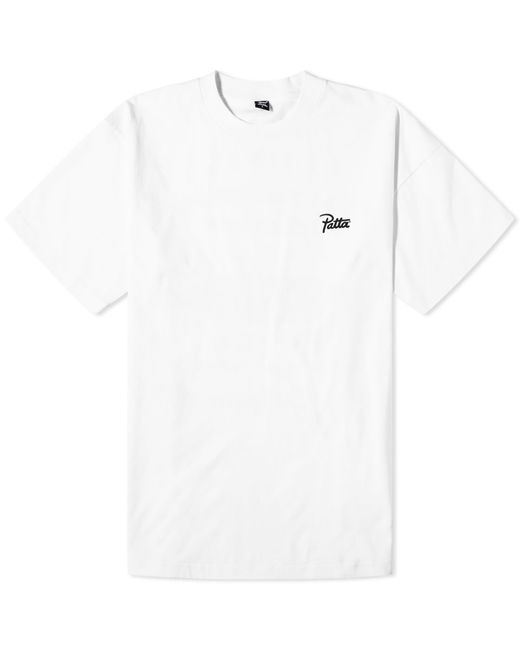 PATTA White Reflect And Manifest Washed T-Shirt for men