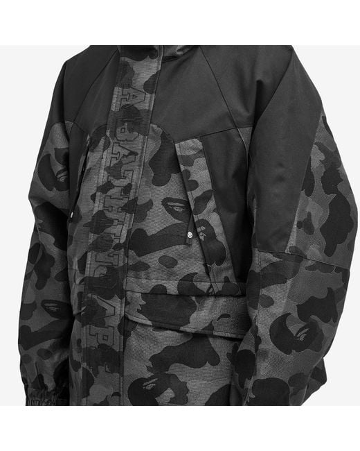 A Bathing Ape Black Snowboard Jacket for men