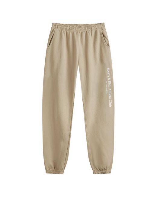 Sporty & Rich Natural Athletic Club Sweat Pants